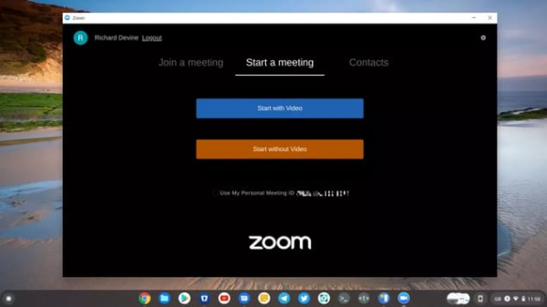 Как использовать Zoom на хромбуке?